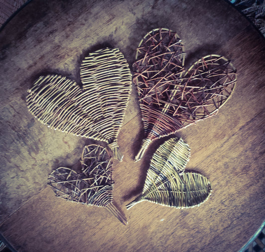 Willow heart workshop, Sat 7th February 2026, 12 - 3pm.
